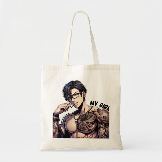 Forever Mine - Hot Anime getatoeëerd Man Canvas ta Tote Bag (Voorkant)