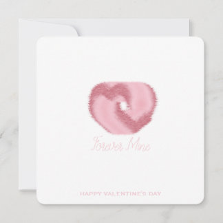 Forever Mine - Minimal Pink Valentine card Feestdagenkaart