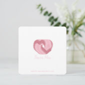 Forever Mine - Minimal Pink Valentine card Feestdagenkaart (Staand voorkant)