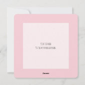 Forever Mine - Minimal Pink Valentine card Feestdagenkaart (Achterkant)