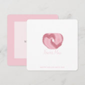 Forever Mine - Minimal Pink Valentine card Feestdagenkaart (Voorkant / Achterkant)
