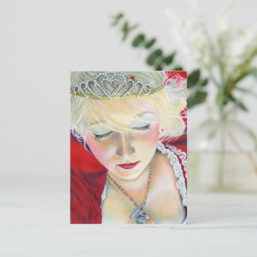 Forever Mine Princess Heart Locket Briefkaart (Staand voorkant)