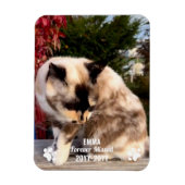 Forever Missed Pet Memorial Moderne foto op maat Magneet (Verticaal)