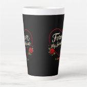 Forever Mom And Dad Valentine Mug-Mom Dad Lover Latte Mok (Voorkant)