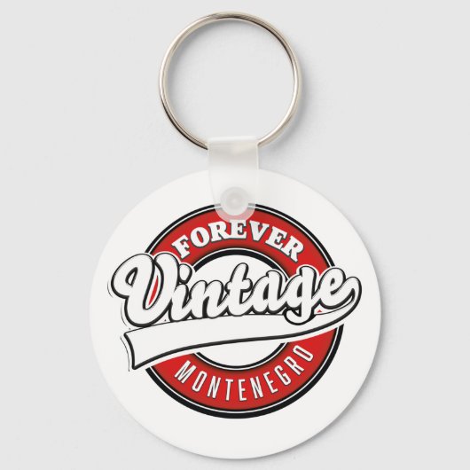 Forever Montenegro vintage logo Sleutelhanger (Voorkant)