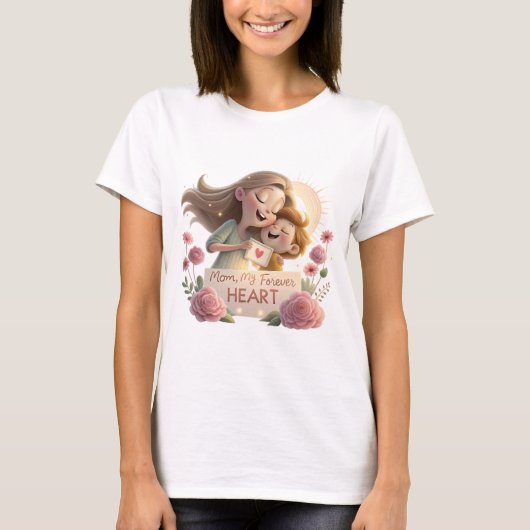 Forever My Heart - Moederdag T-shirt, Heartwar T-shirt (Voorkant)