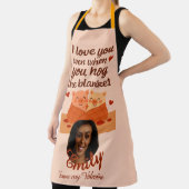 'Forever my Valentine' All-Over Print Apron Schort (Insitu)