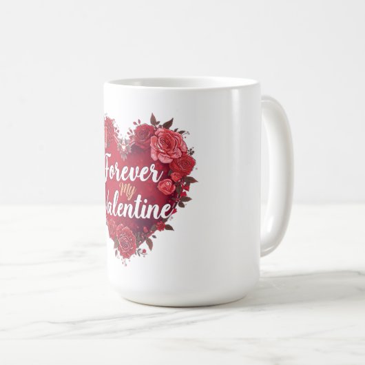 Forever My Valentine Koffiemok (Voorkant rechts)