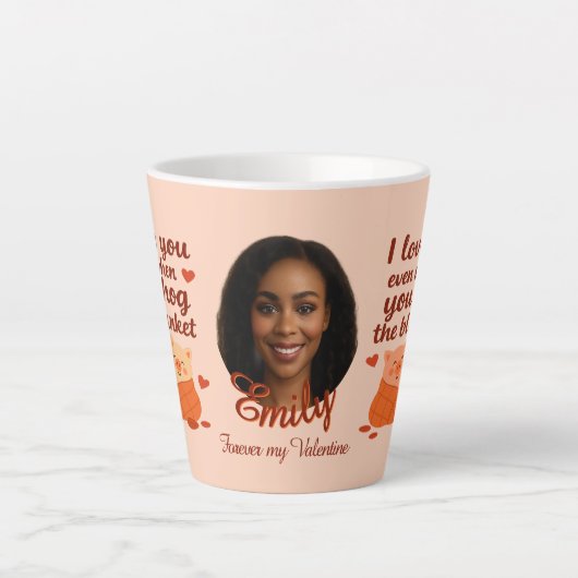 'Forever my Valentine' Latte Mug Mok (Voorkant)