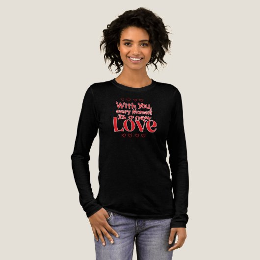 Forever New Love Romantic Quote  Tri-Blend Shirt (Voorkant)