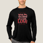 Forever New Love Romantic Quote  Tri-Blend Shirt (Voorkant volledig)