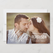 Forever ons bruiloft koninklijk - wit kaart (Voorkant)