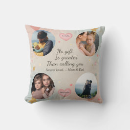 Forever Our Little Ones – Custom 4-Photo Tribute  Kussen