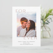 Forever Overlay Photo Verloving Aankondiging (Staand voorkant)