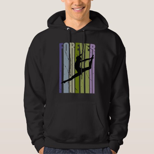 Forever Retro Dance Motivational Inspiring Cute Co Hoodie (Voorkant)