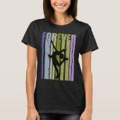 Forever Retro Ice Skating Motivatie Inspating C T-shirt (Voorkant)