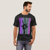 Forever Retro Ice Skating Pretty Player Team Coach T-shirt (Voorkant volledig)