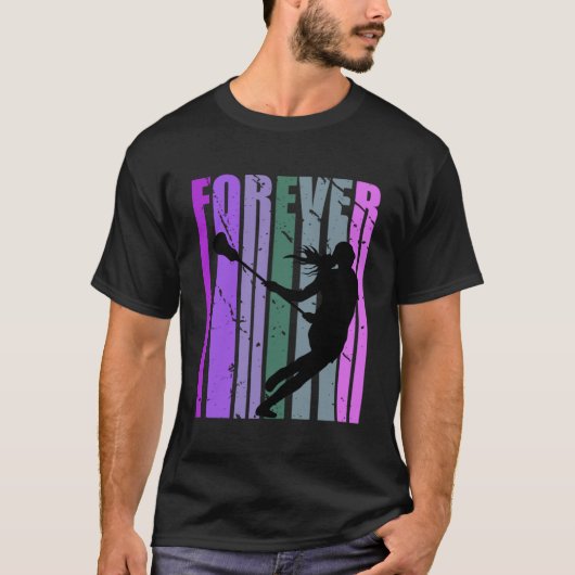 Forever Retro Lacrosse  Speler Team Coach Co T-shirt (Voorkant)