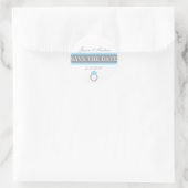 Forever Ring Bewaar de datum Ronde Sticker (Tas)