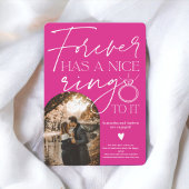 Forever Ring foto boog heet roze verloving Aankondiging