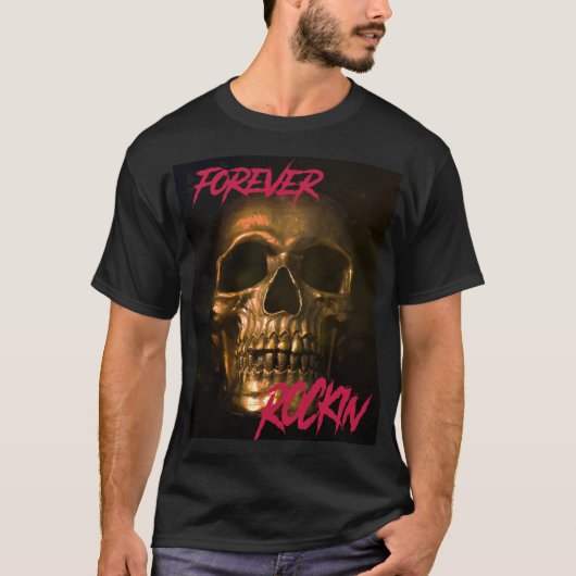Forever rockin skull t-shirt (Voorkant)