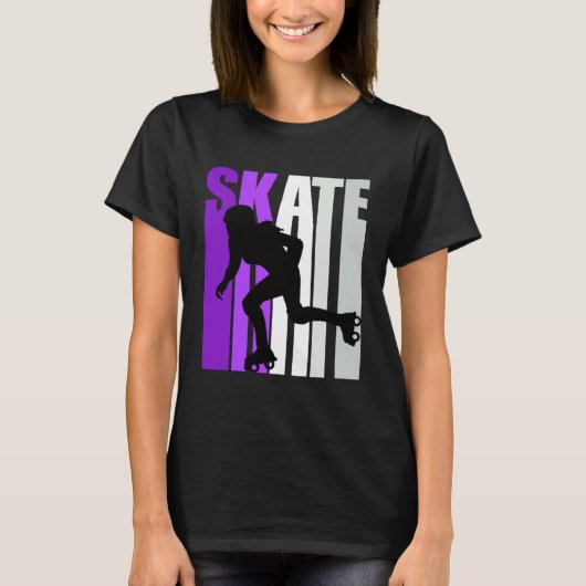 Forever Rolschaatsen Fan Inline Skater T-shirt (Voorkant)