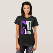 Forever Rolschaatsen Fan Inline Skater T-shirt (Voorkant volledig)