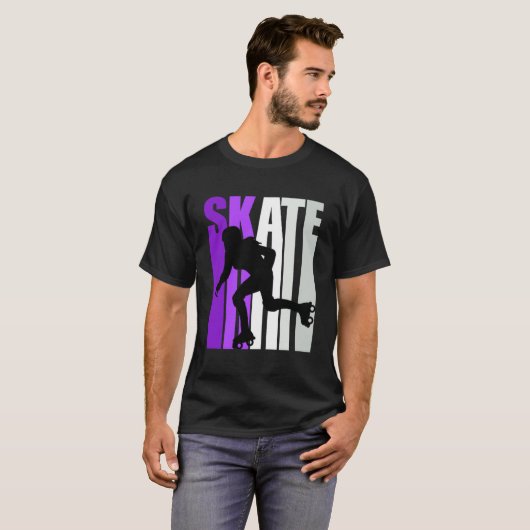  Forever Rolschaatsen Fan Inline Skater T-shirt (Voorkant volledig)