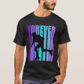 Forever Rolschaatsen Retro  Roller Derby T-shirt (Voorkant)
