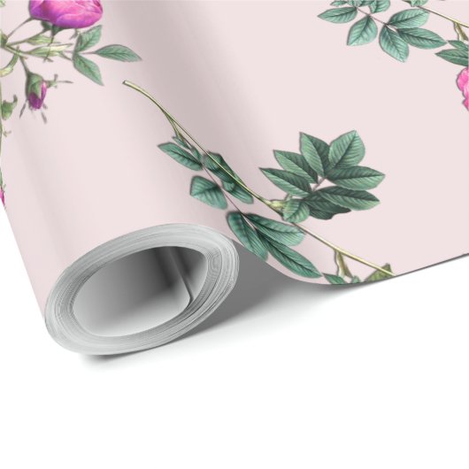 Forever Rosa Surique, 30 meter Cadeaupapier (Rol Hoek)
