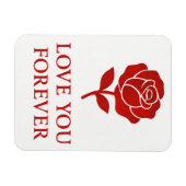 Forever Rose Emblem Creating Tender Valentine  Magneet (Horizontaal)
