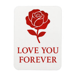 Forever Rose Emblem Creating Tender Valentine Magneet