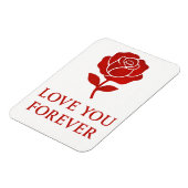 Forever Rose Emblem Creating Tender Valentine  Magneet (Linkerzijde)