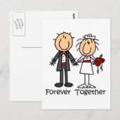 Forever Samen T-shirts en cadeaus Briefkaart (Voorkant / Achterkant)