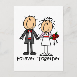 Forever Samen T-shirts en cadeaus Briefkaart