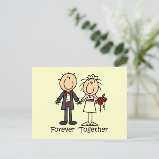 Forever Samen T-shirts en cadeaus Briefkaart (Staand voorkant)