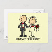 Forever Samen T-shirts en cadeaus Briefkaart (Voorkant / Achterkant)
