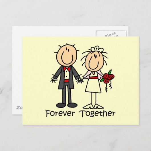 Forever Samen T-shirts en cadeaus Briefkaart (Voorkant / Achterkant)