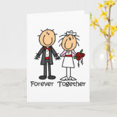 Forever Samen T-shirts en cadeaus Kaart (Gele Bloem)