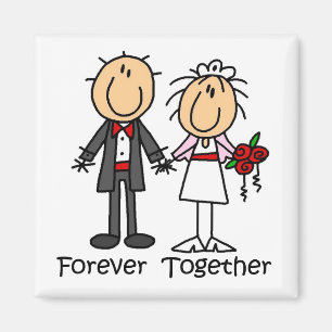 Forever Samen T-shirts en cadeaus Magneet