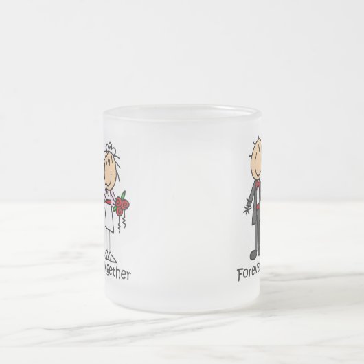 Forever Samen T-shirts en cadeaus Matglas Koffiemok (Center)