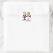 Forever Samen T-shirts en cadeaus Ronde Sticker (Tas)