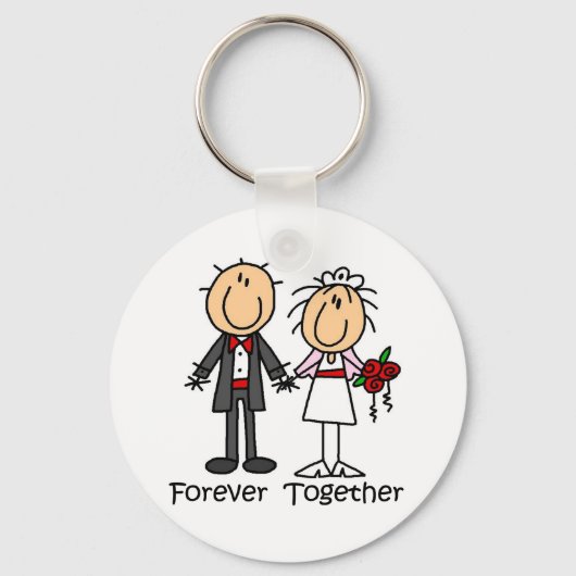 Forever Samen T-shirts en cadeaus Sleutelhanger (Voorkant)