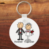 Forever Samen T-shirts en cadeaus Sleutelhanger (Voorkant)