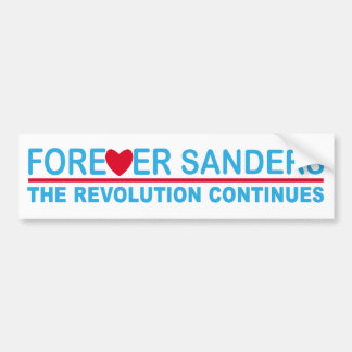 Forever Sanders blijft de revolutie doorgaan Bumpersticker