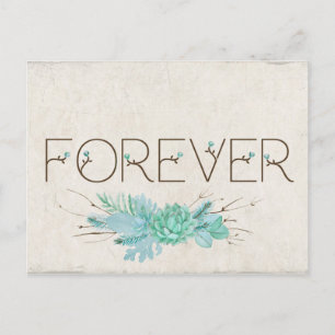 Forever Save the Date for bruiloft Aankondigingskaart