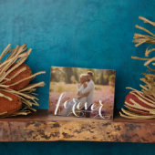 FOREVER Script Easel Achterkant Foto zonder lijst Fotoplaat (Zijkant)