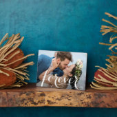 FOREVER Script Easel Achterkant Foto Zonder Lijst Fotoplaat (Zijkant)