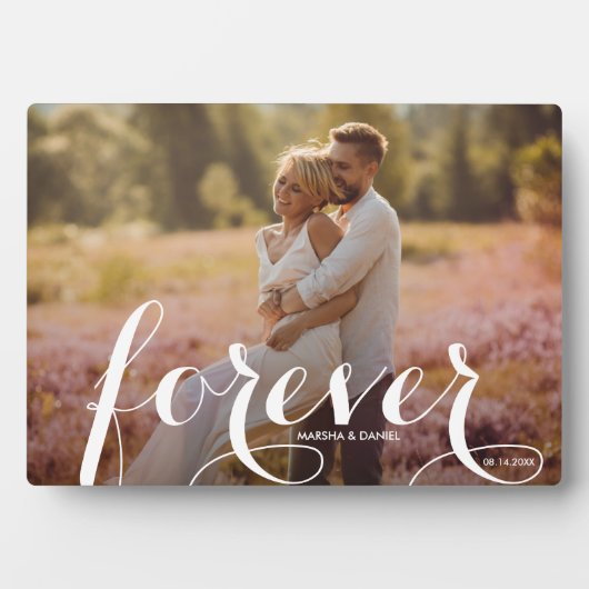 FOREVER Script Easel Back Photo Frameless Fotoplaat (voorkant)