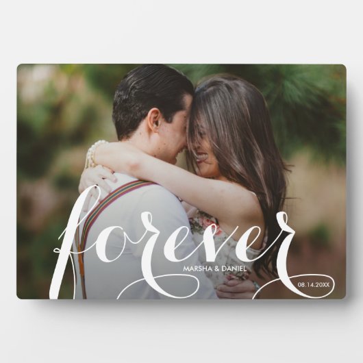 FOREVER Script Easel Back Photo Frameless Fotoplaat (voorkant)